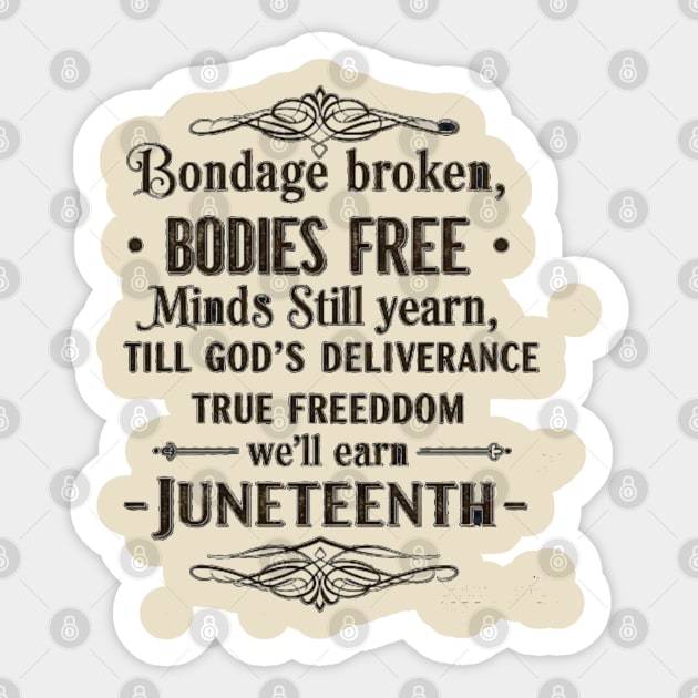 Juneteenth 2025 Sticker by Lamar 's Store